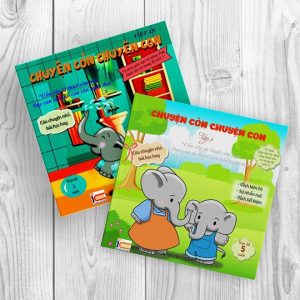 Combo 2 cuốn truyện tranh Chuyện Cỏn Chuyện Con Tập 1+2 (Voi Con Tinh Nghịch + Voi Con Hiếu Động )