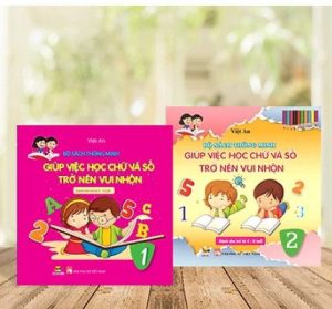 Combo 2 cuốn giúp việc học chữ và số trở nên vui nhộn
